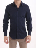 Gold Rush Uomo Camicia Blu Basic Icon Shirt