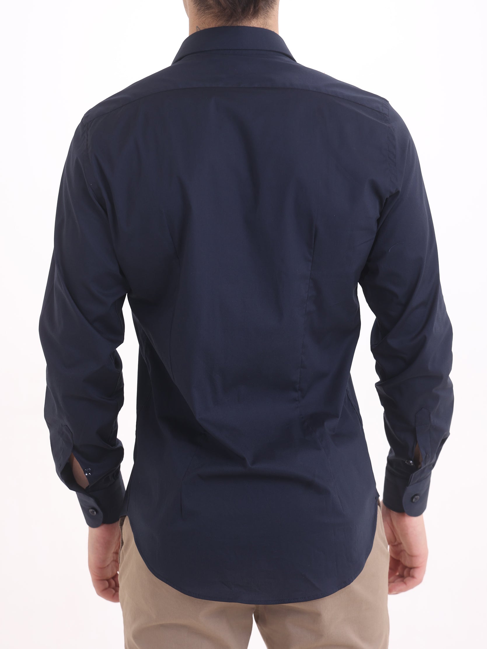 Gold Rush Uomo Camicia Blu Basic Icon Shirt