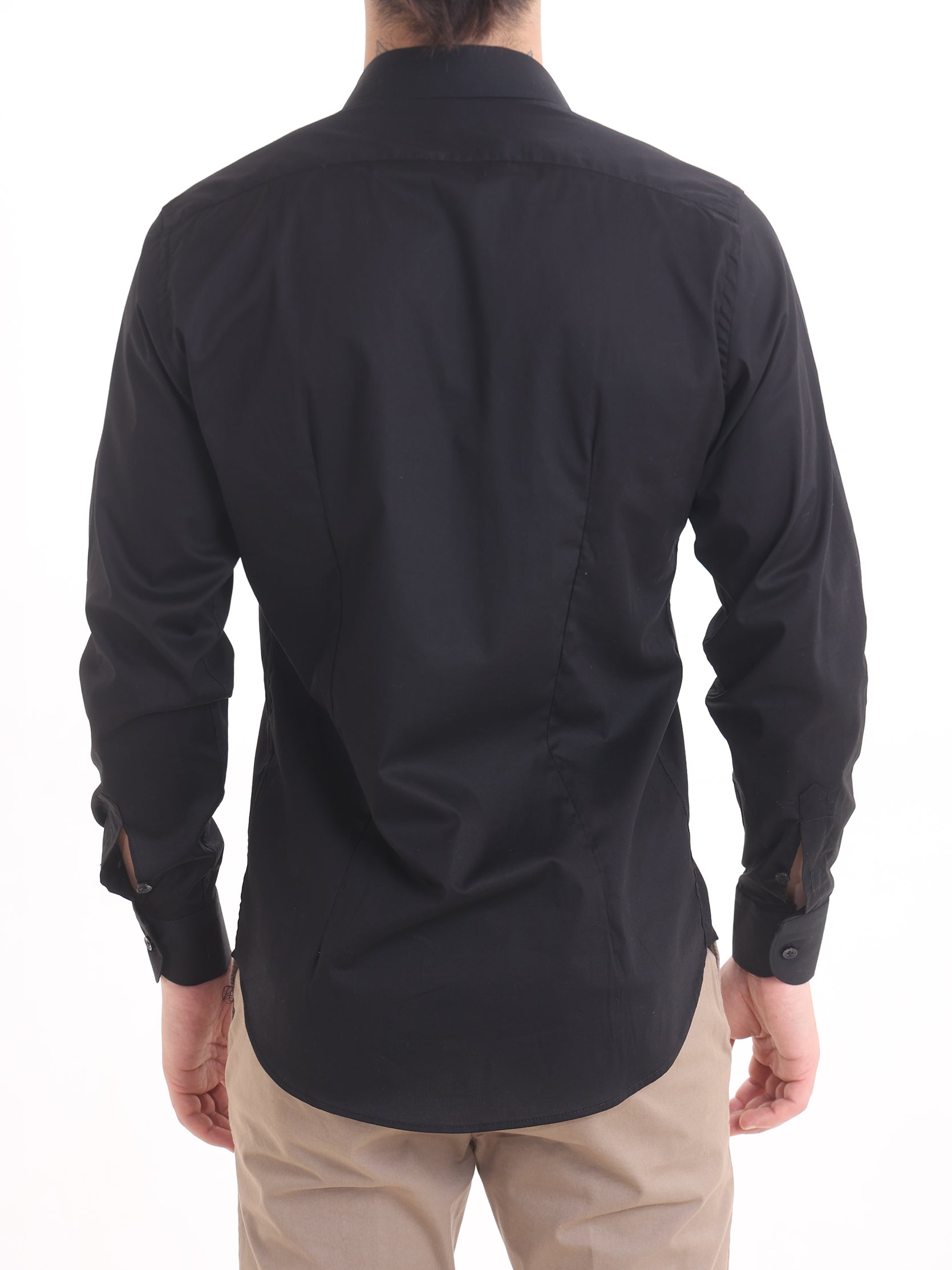 Gold Rush Uomo Camicia Nero Basic Icon Shirt