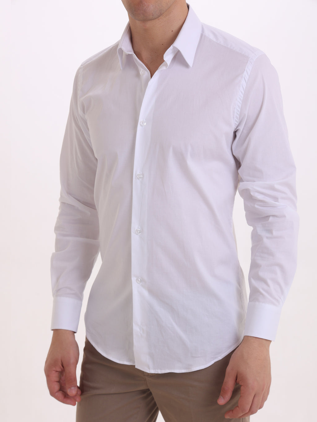 Gold Rush Uomo Camicia Bianco Basic Icon Shirt