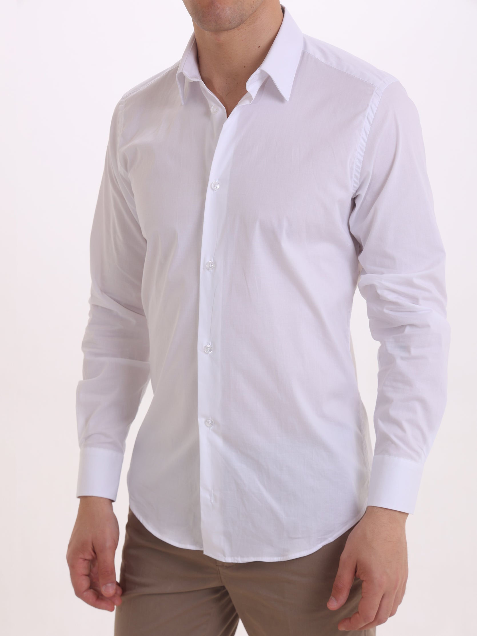 Gold Rush Uomo Camicia Bianco Basic Icon Shirt