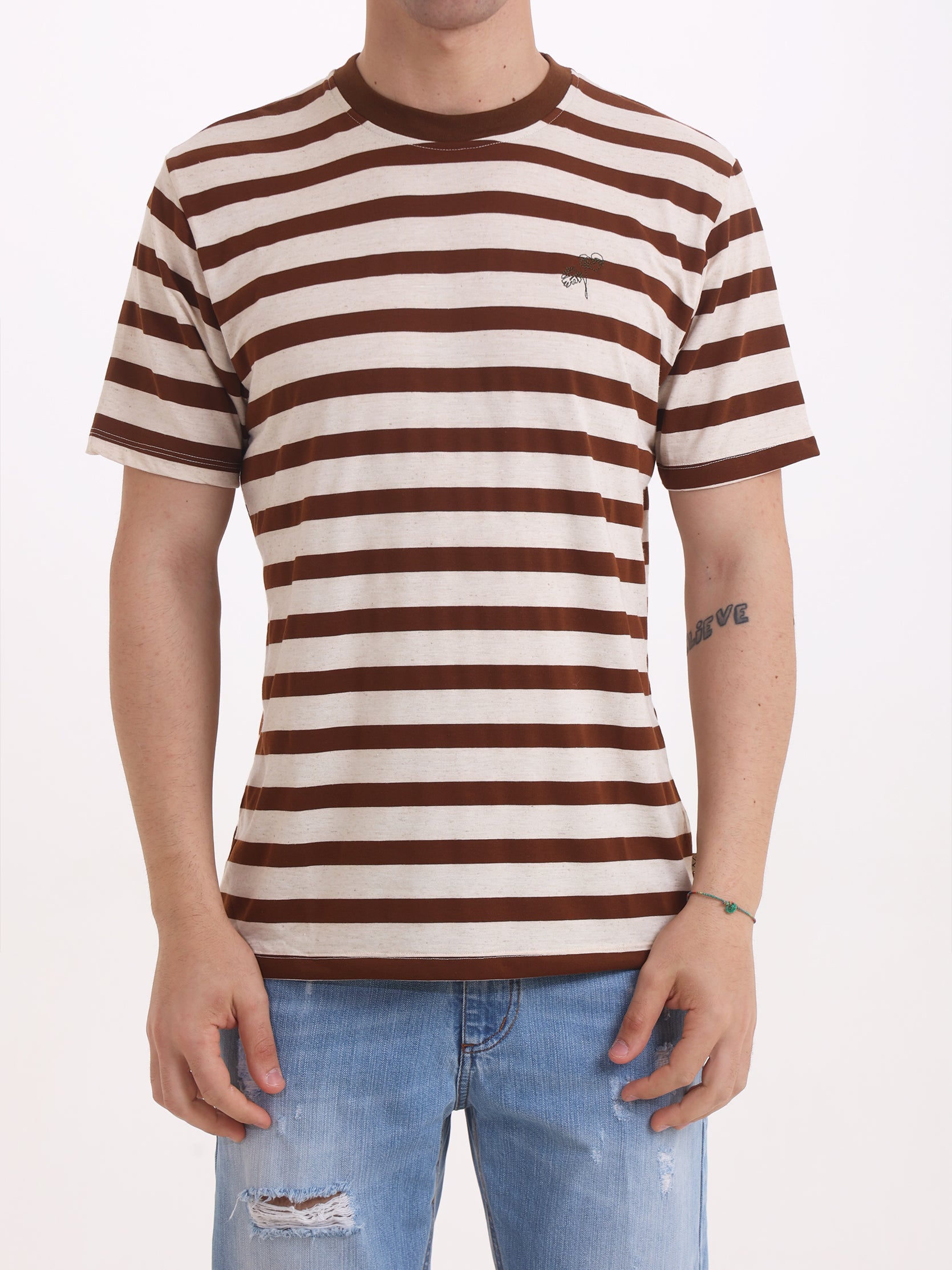 Gold Rush Uomo T-shirt a Righe M1ZOLFO02