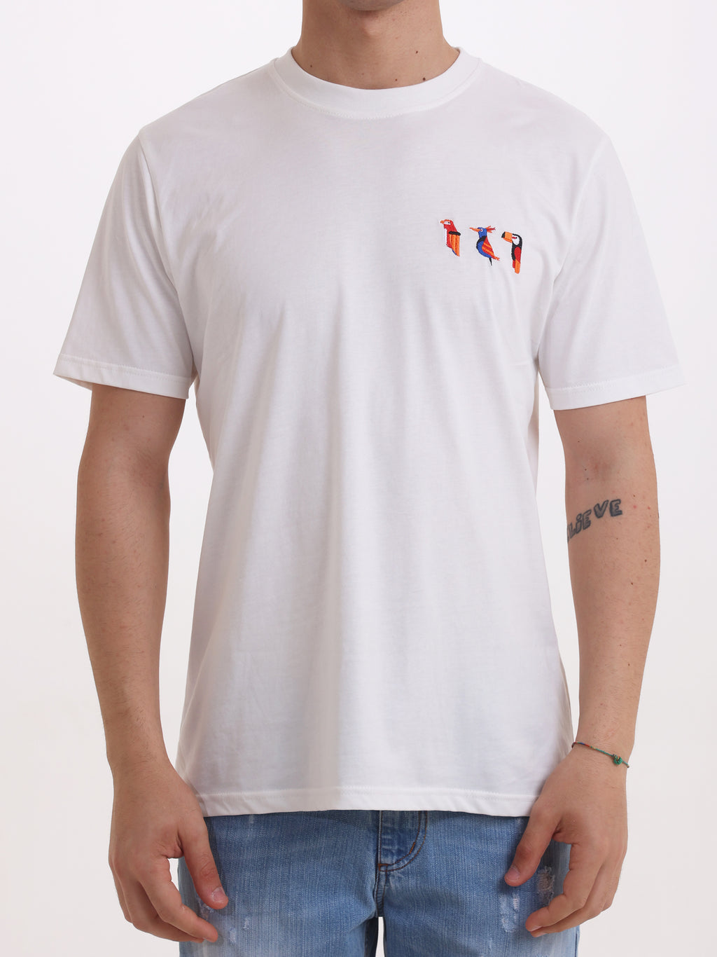 Gold Rush Uomo T-shirt Panna M1UCCELLI