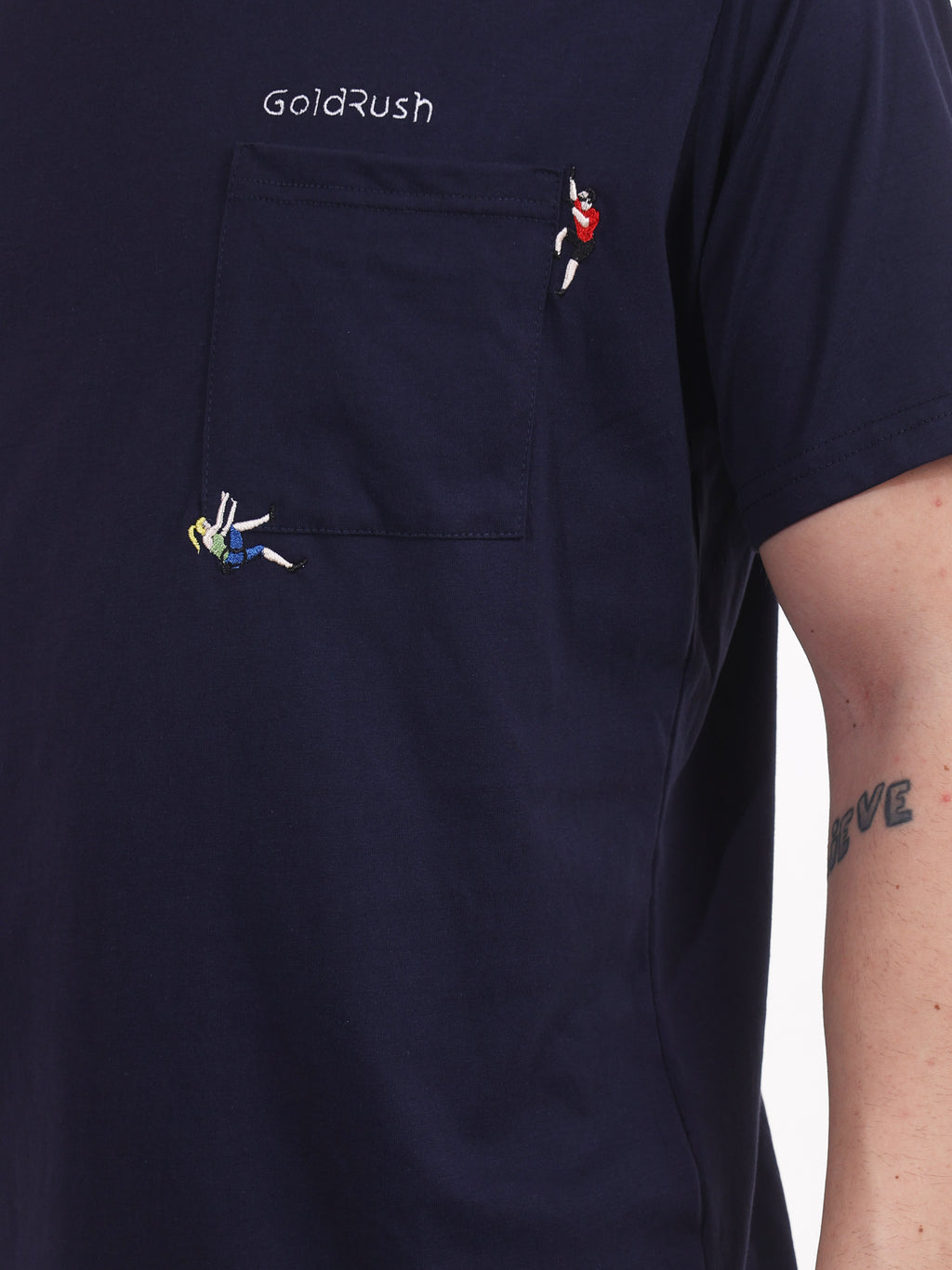 Gold Rush Uomo T-shirt Blu CLIMB_TEE