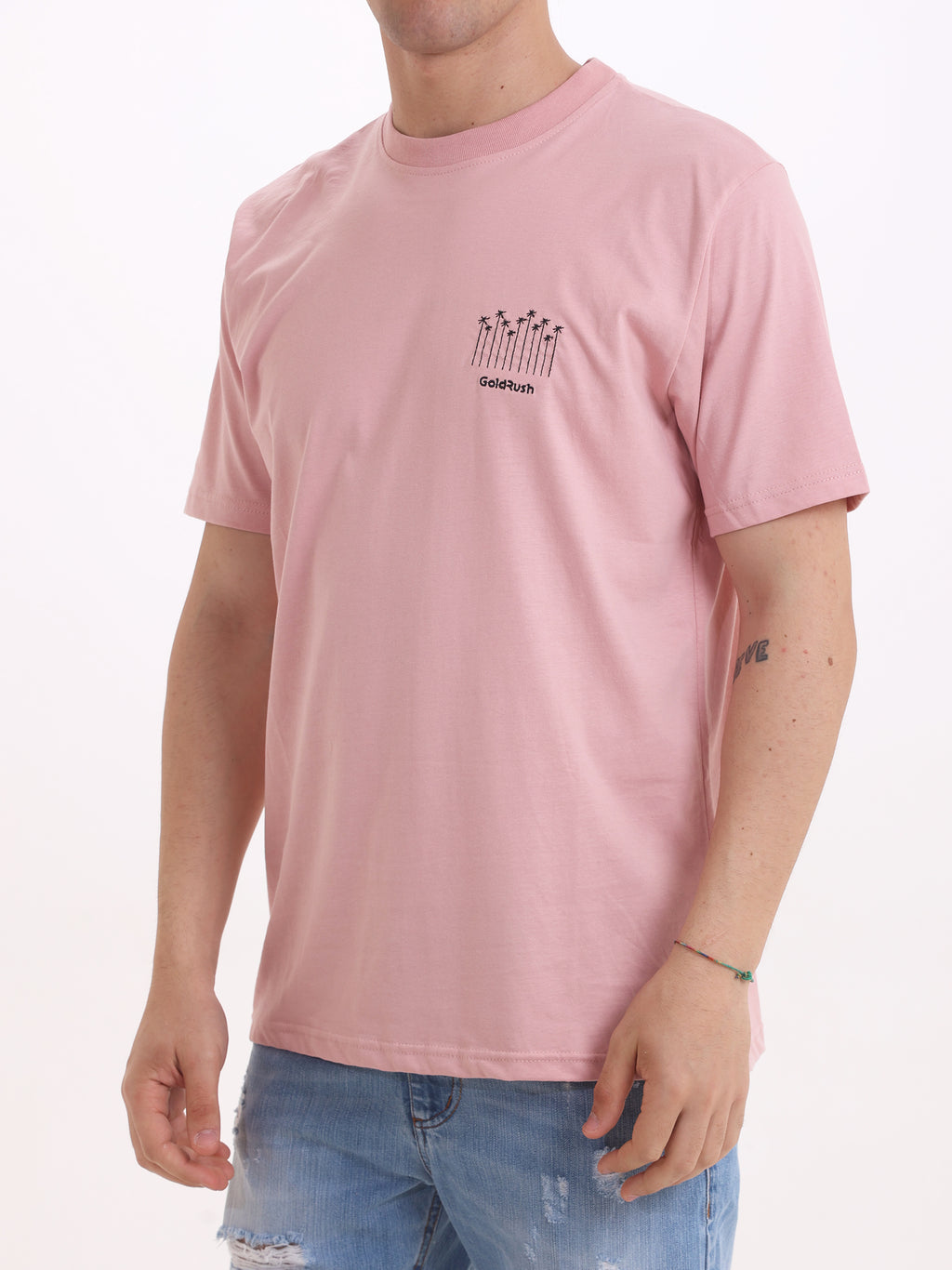 Gold Rush Uomo T-shirt Rosa M1PALME
