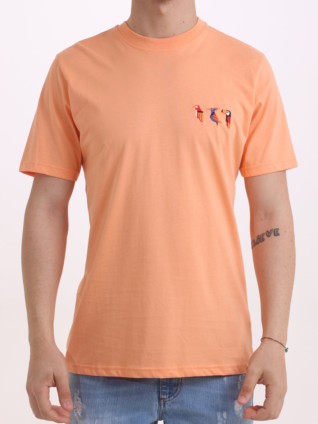 Gold Rush Uomo T-shirt Albicocca M1UCCELLI