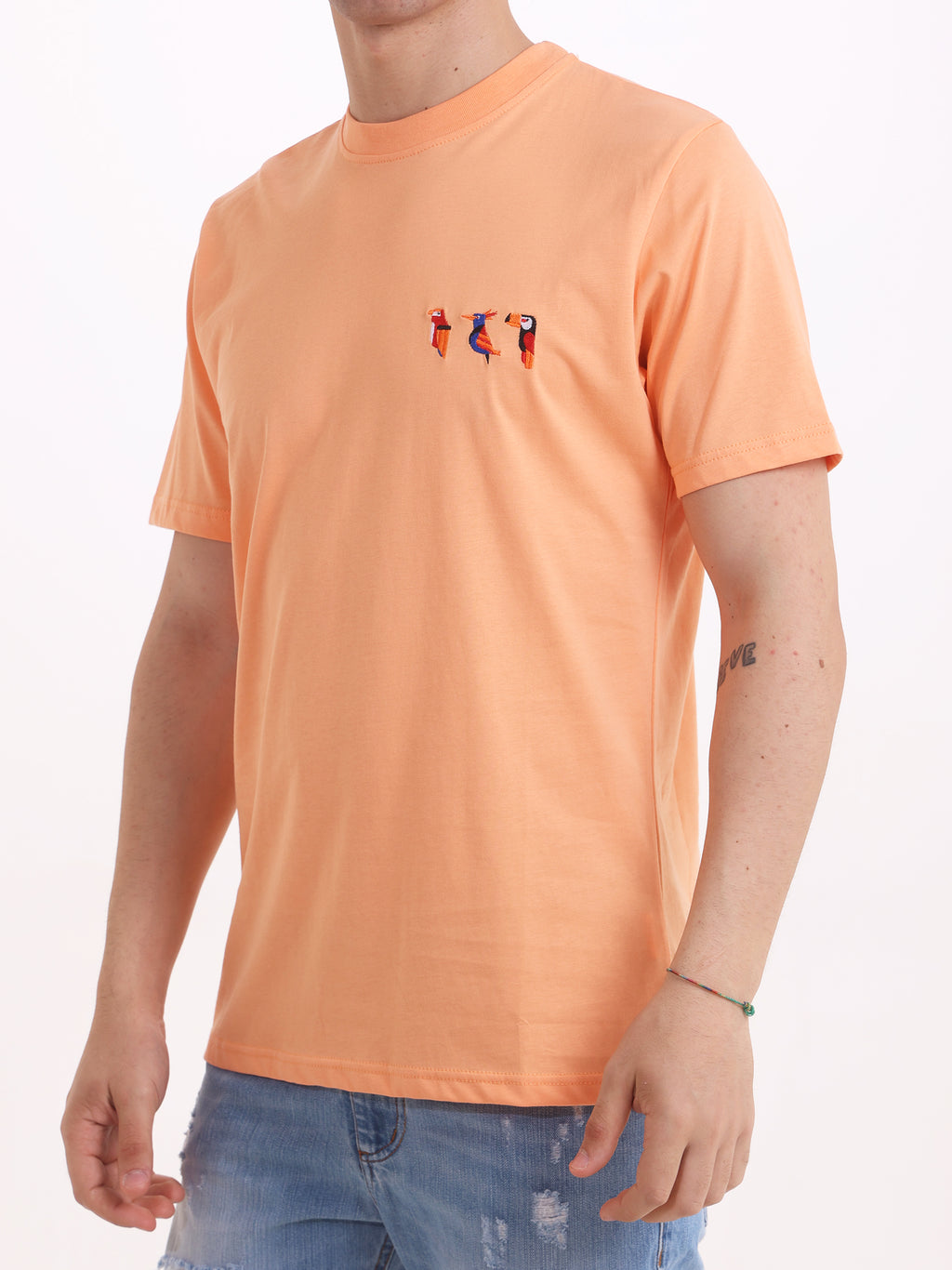 Gold Rush Uomo T-shirt Albicocca M1UCCELLI