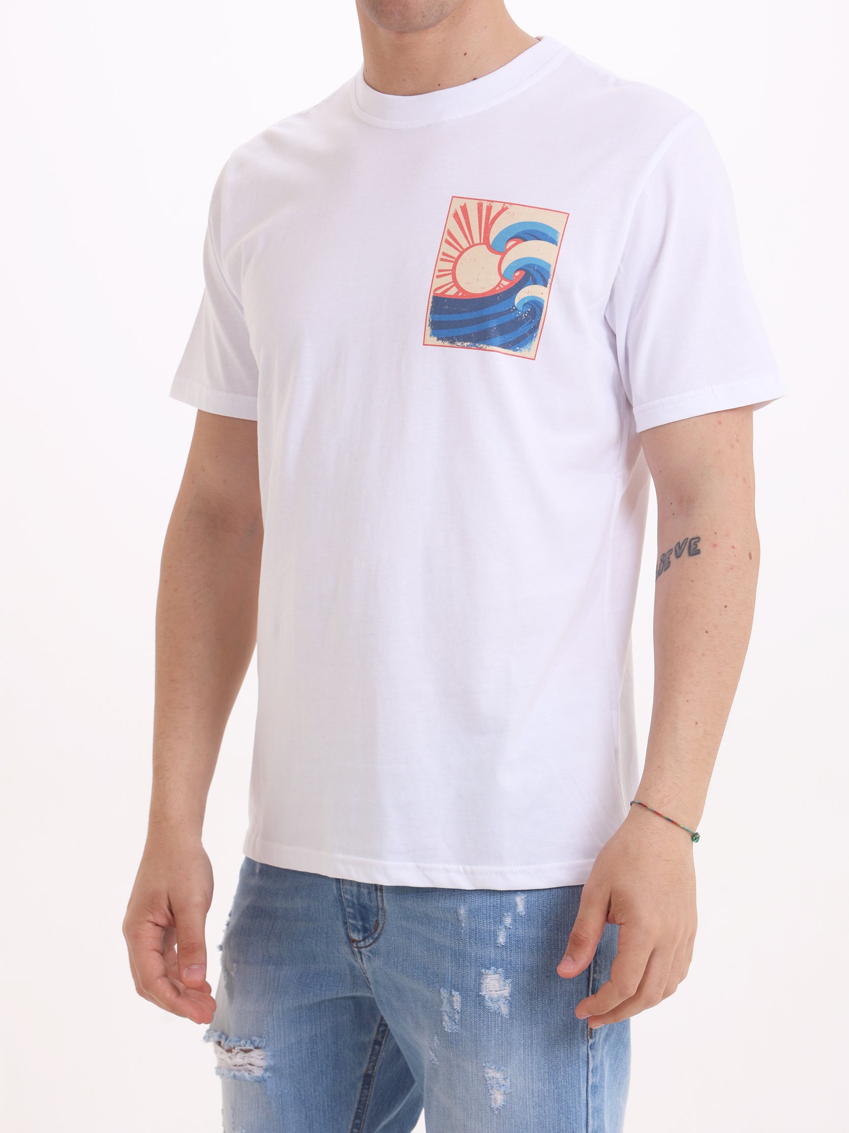 Gold Rush Uomo T-shirt Bianco M1ONDESOLE