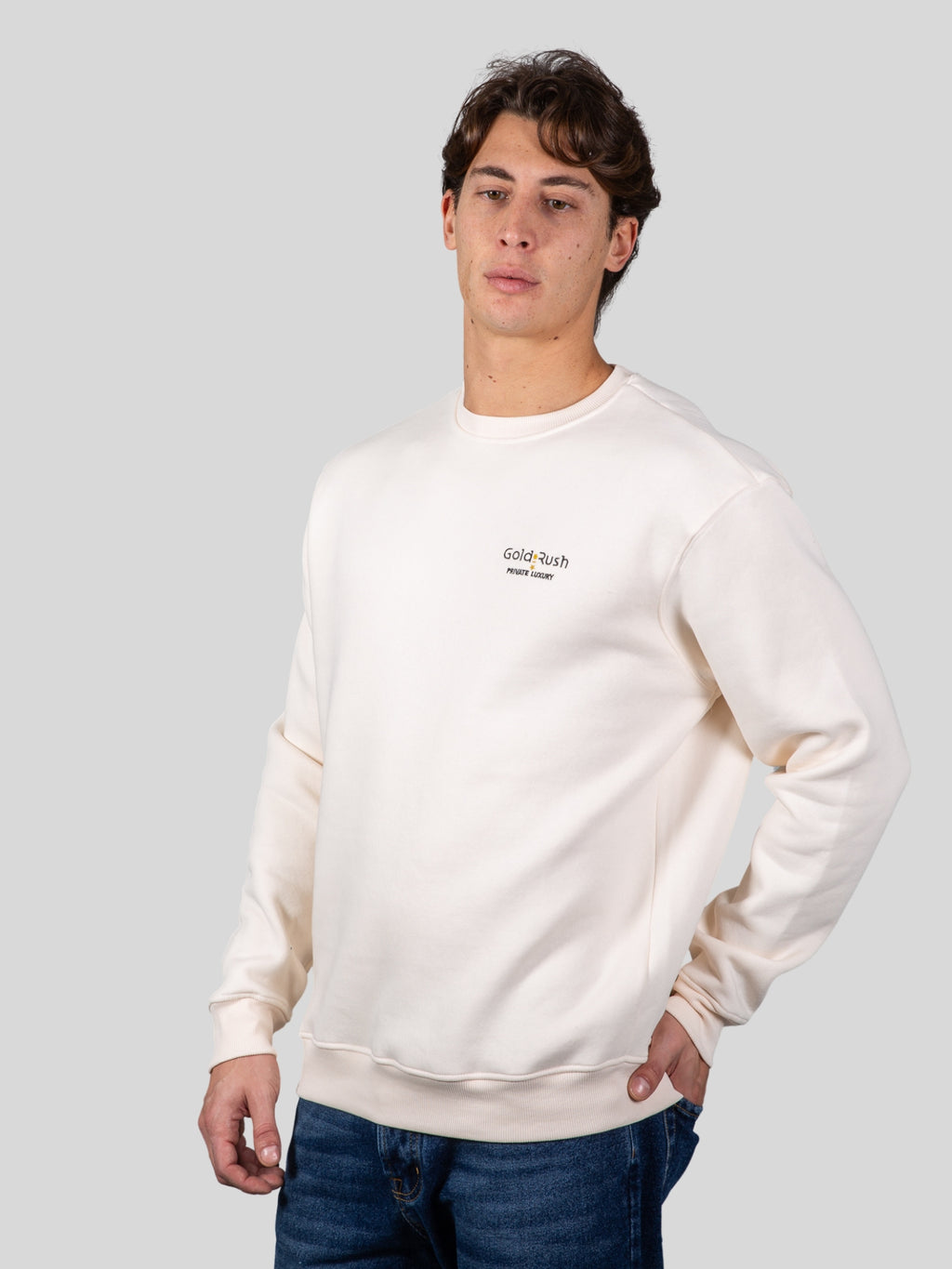 Gold rush uomo felpa M1CHECK04