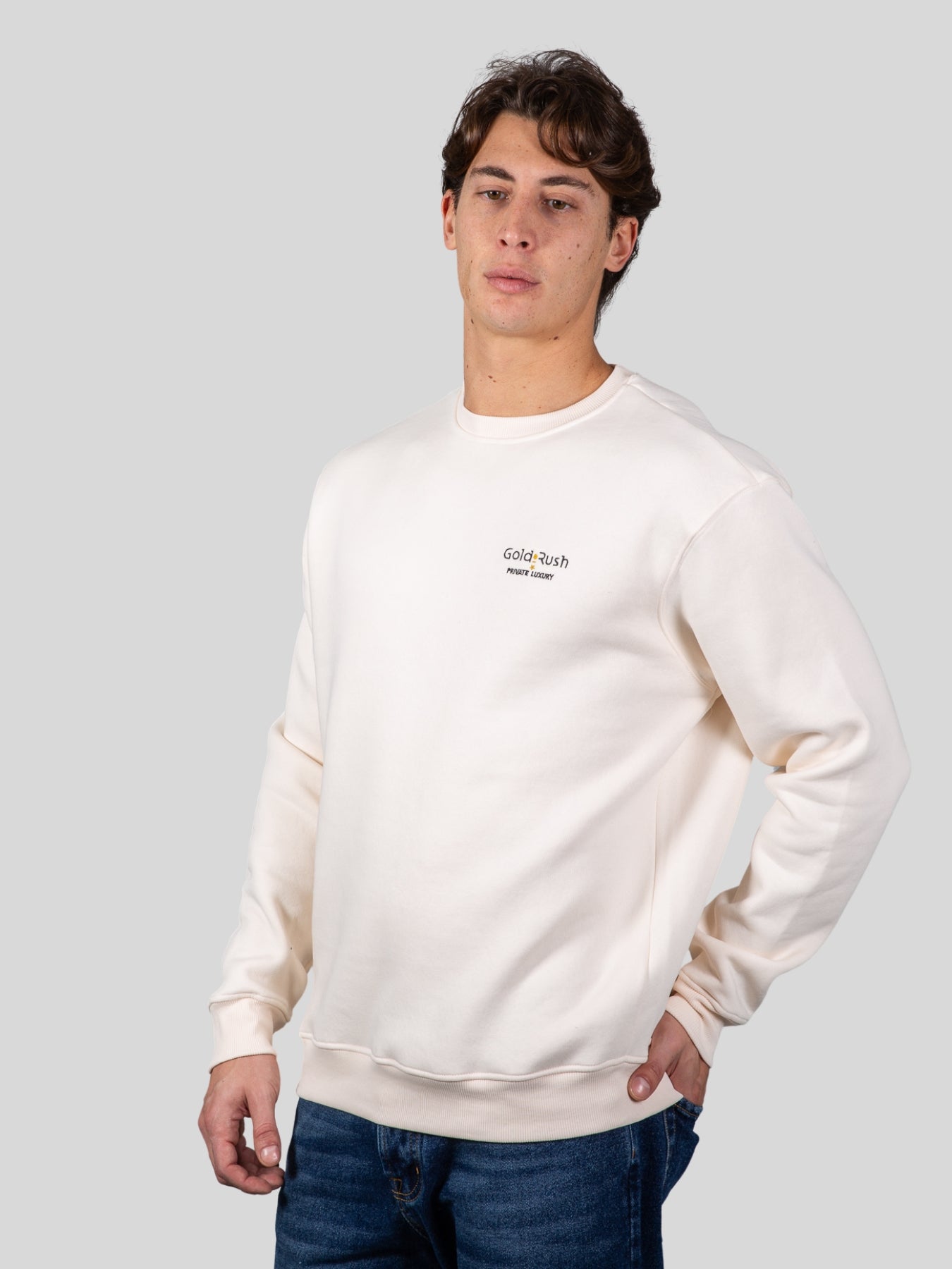 Gold rush uomo felpa M1CHECK04