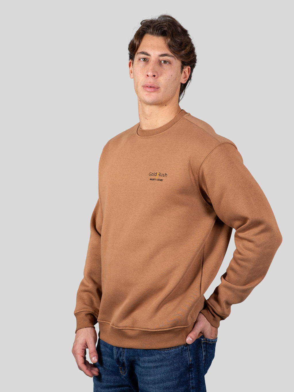 gold rush uomo felpa M1CHECK04