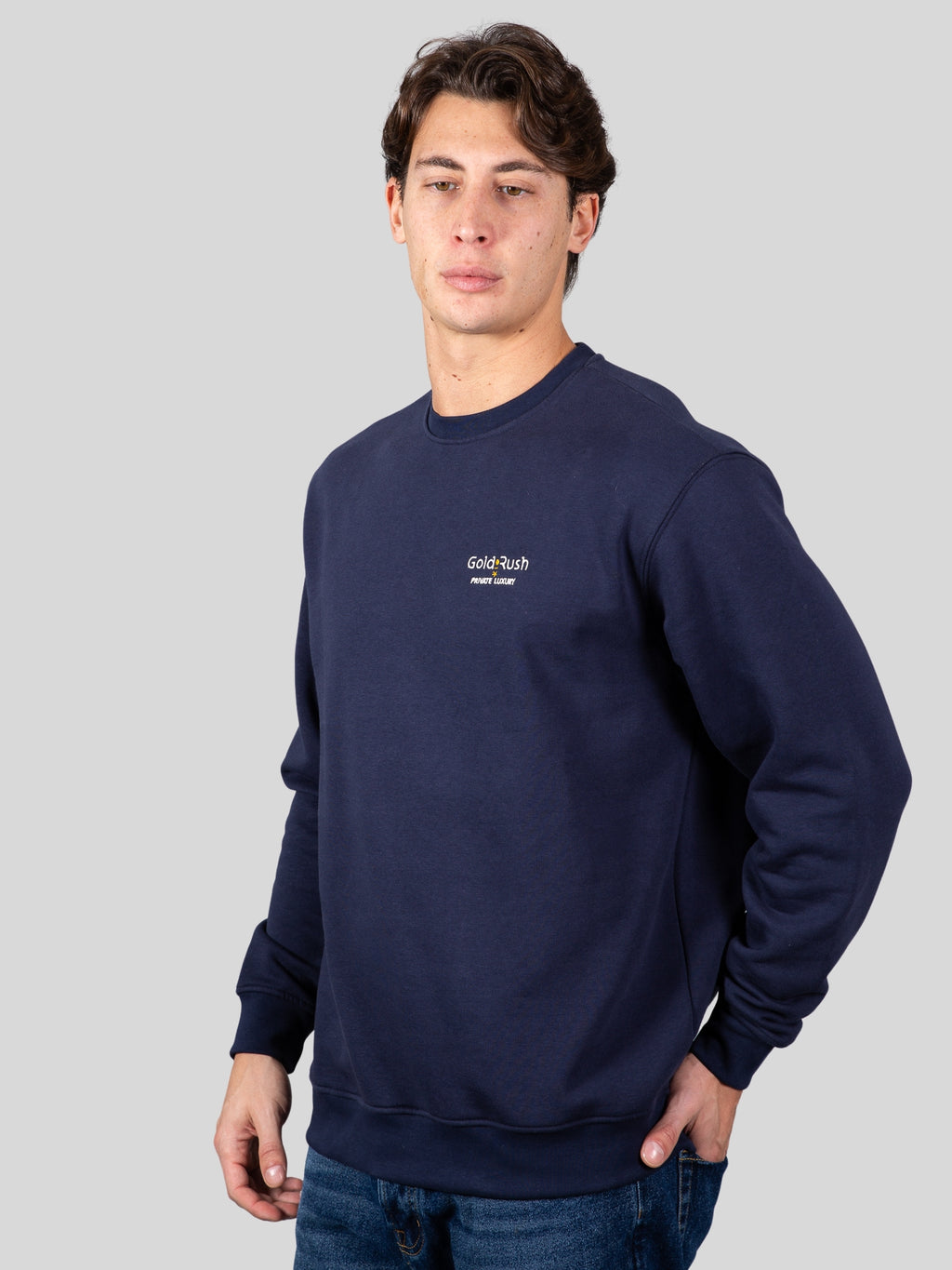 Gold rush uomo felpa M1CHECK04