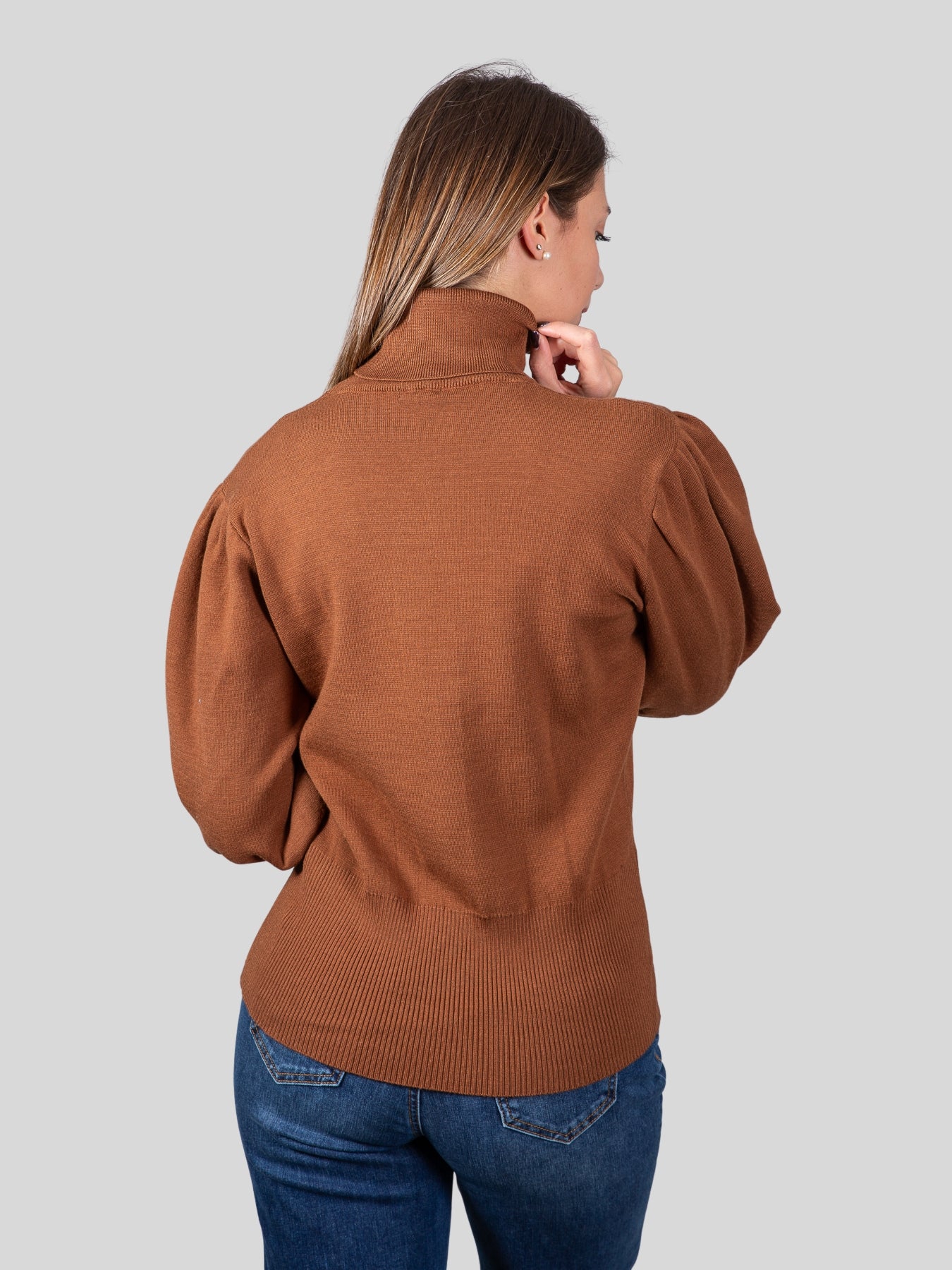 gold rush donna maglia dolcevita W-RNS014