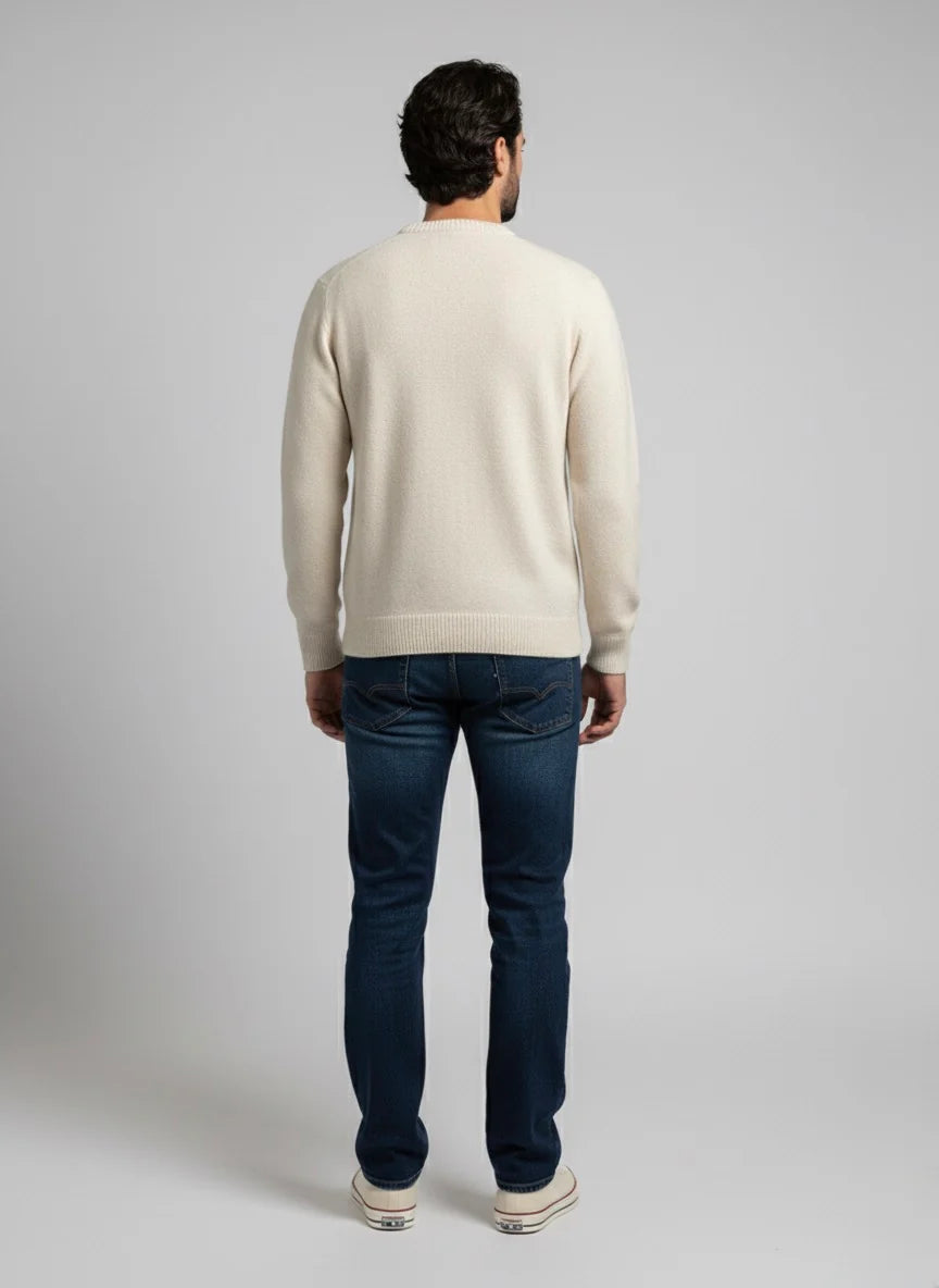 Gold Rush uomo maglia girocollo ORITGC PANNA