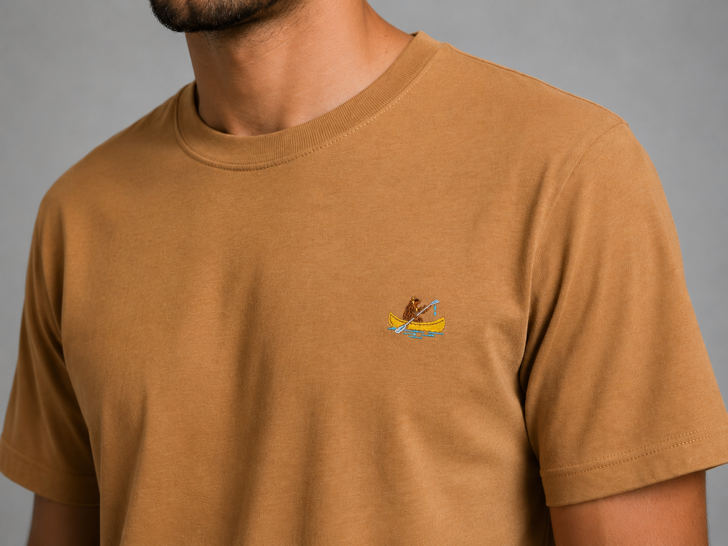 Gold Rush uomo t-shirt Ricamo M1MINI05