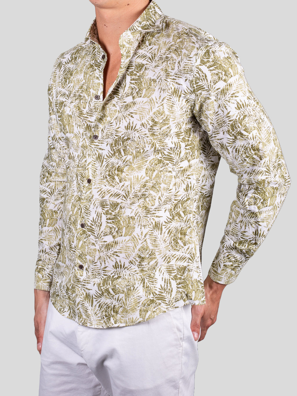 Gold Rush uomo camicia Collo Francese 65042