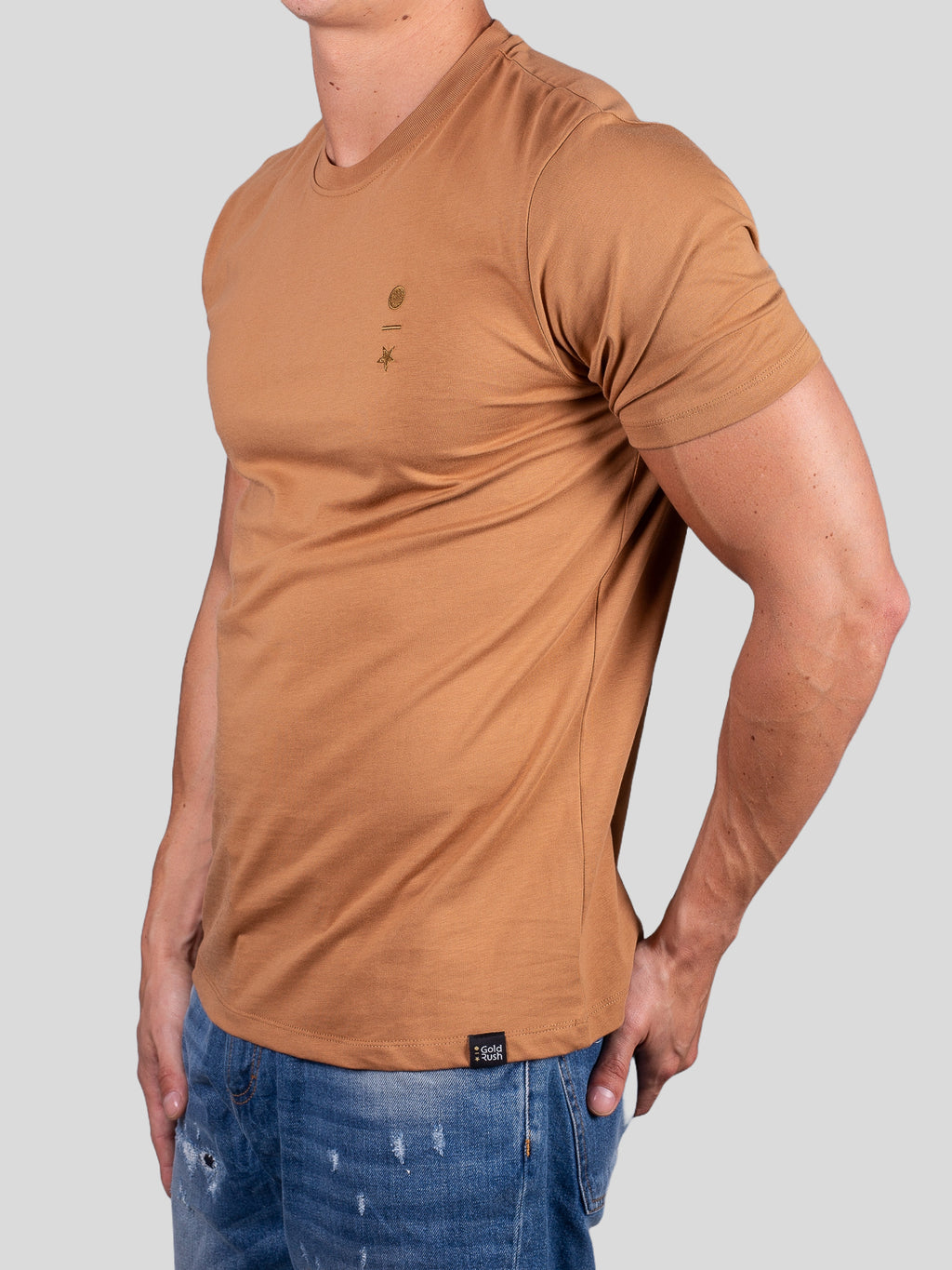 Gold Rush uomo t-shirt M1ESS37 Cammello