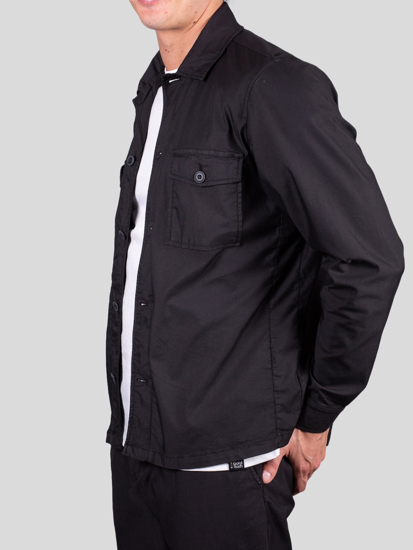 Gold Rush uomo giacca overshirt ESSC1069 nero