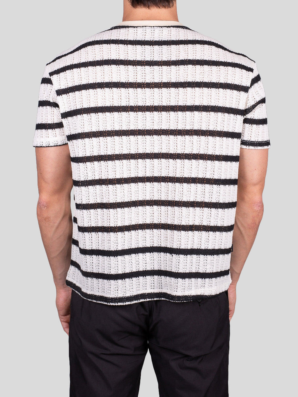 Gold Rush uomo t-shirt riga M1FAS09 Nero N008