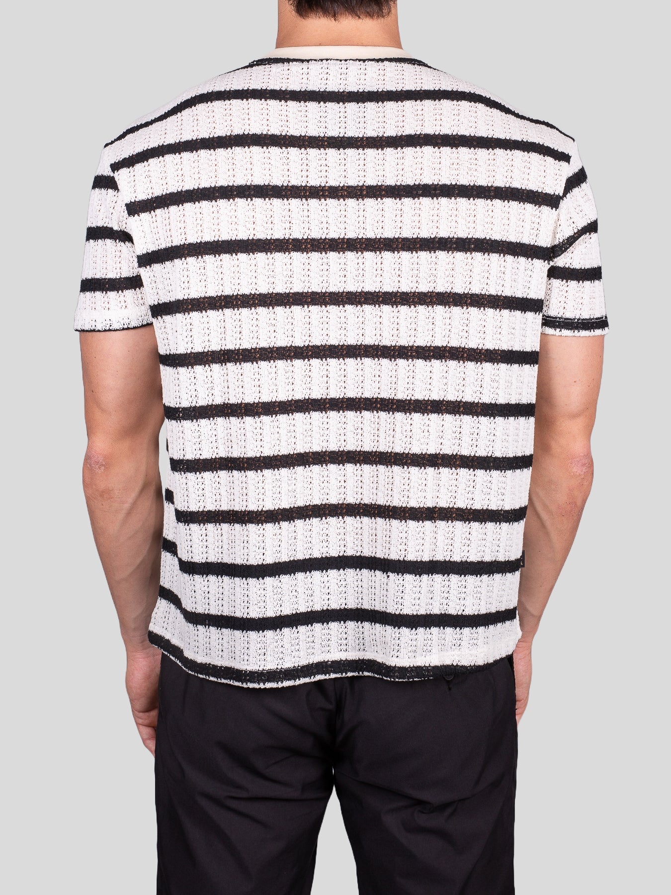 Gold Rush uomo t-shirt riga M1FAS09 Nero N008