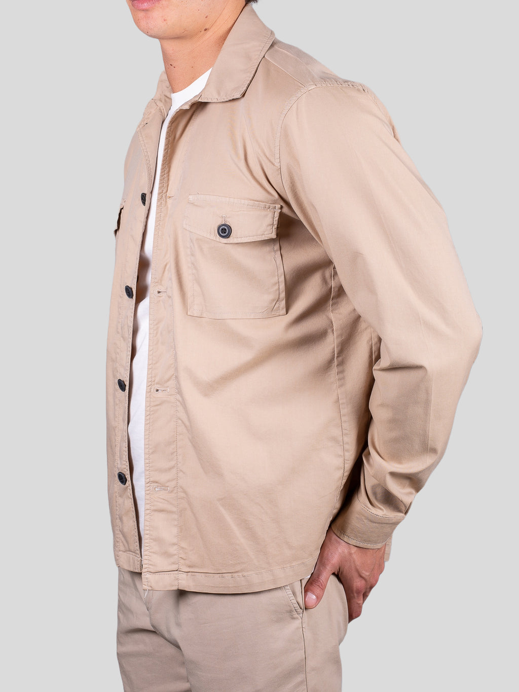 Gold Rush uomo giacca overshirt ESSC1069 sabbia