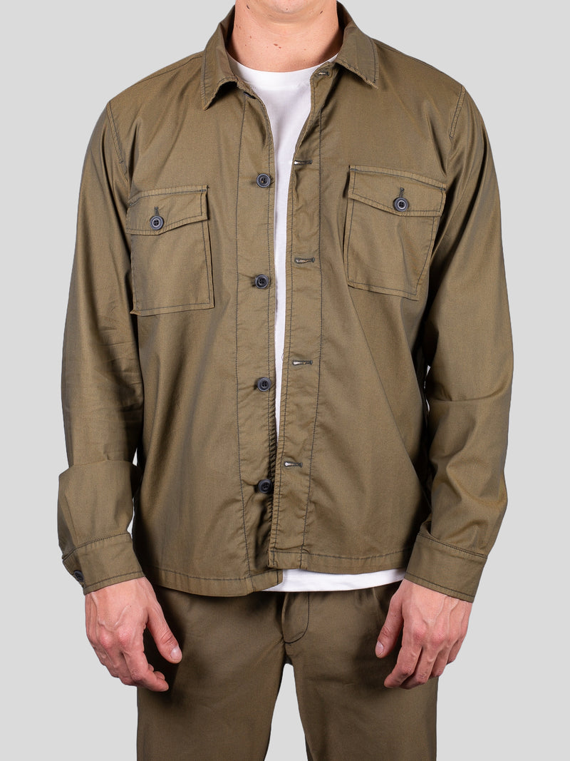Gold Rush uomo giacca overshirt ESSC1069 militare