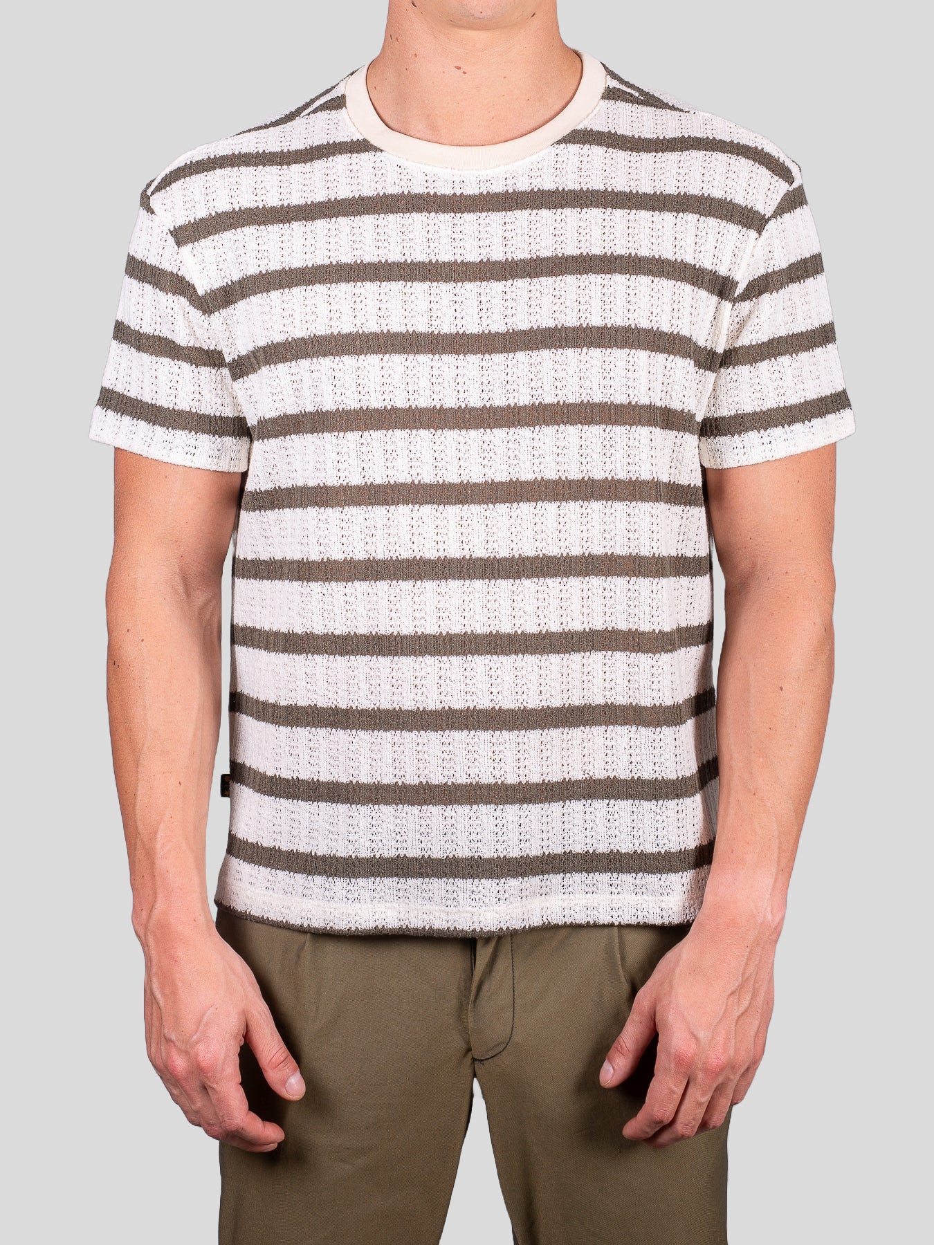 Gold Rush uomo t-shirt riga M1FAS09 Militare V033