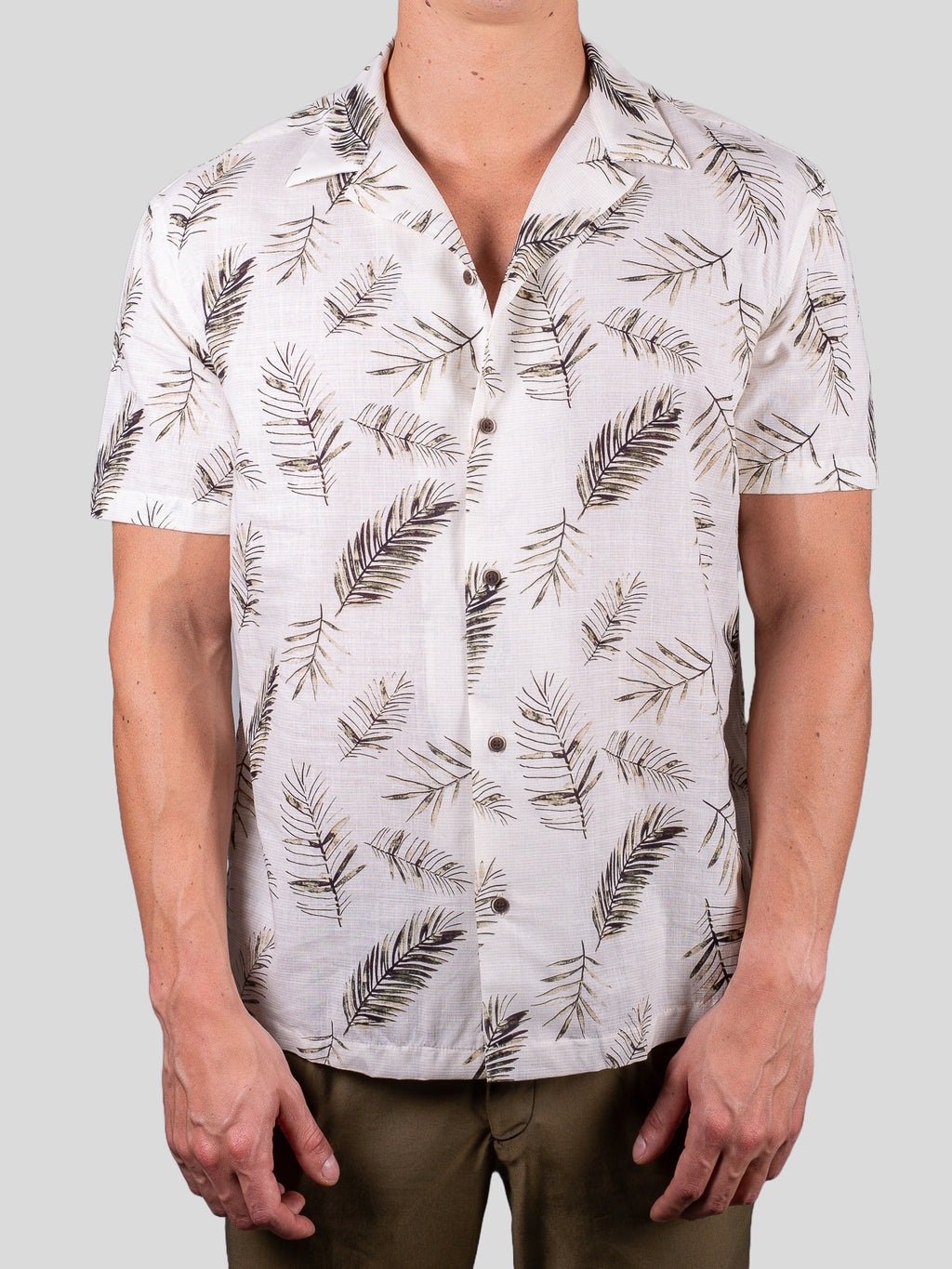 Gold Rush uomo camicia manica Boowling 65091 Beige