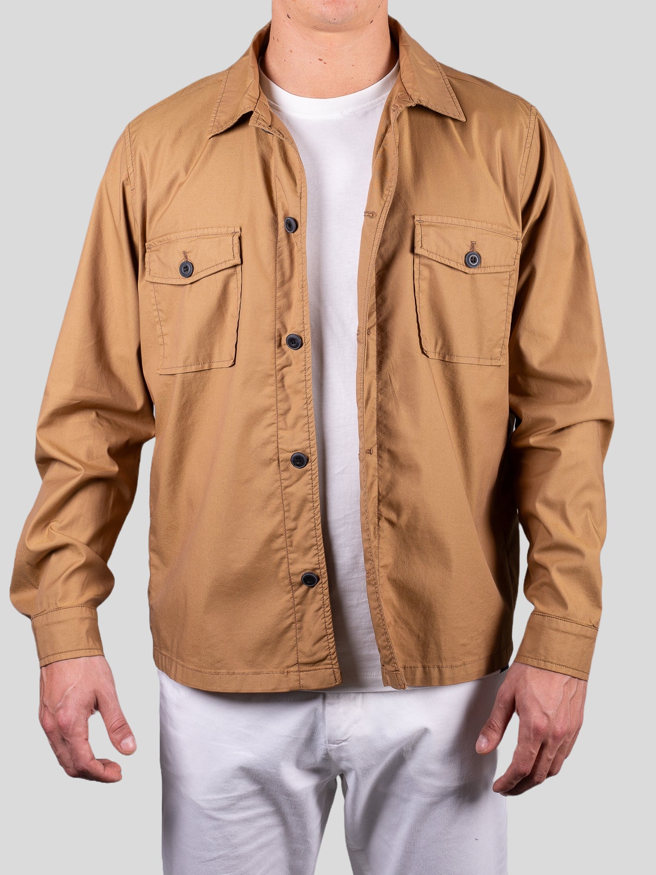 Gold Rush uomo giacca overshirt ESSC1069 camel