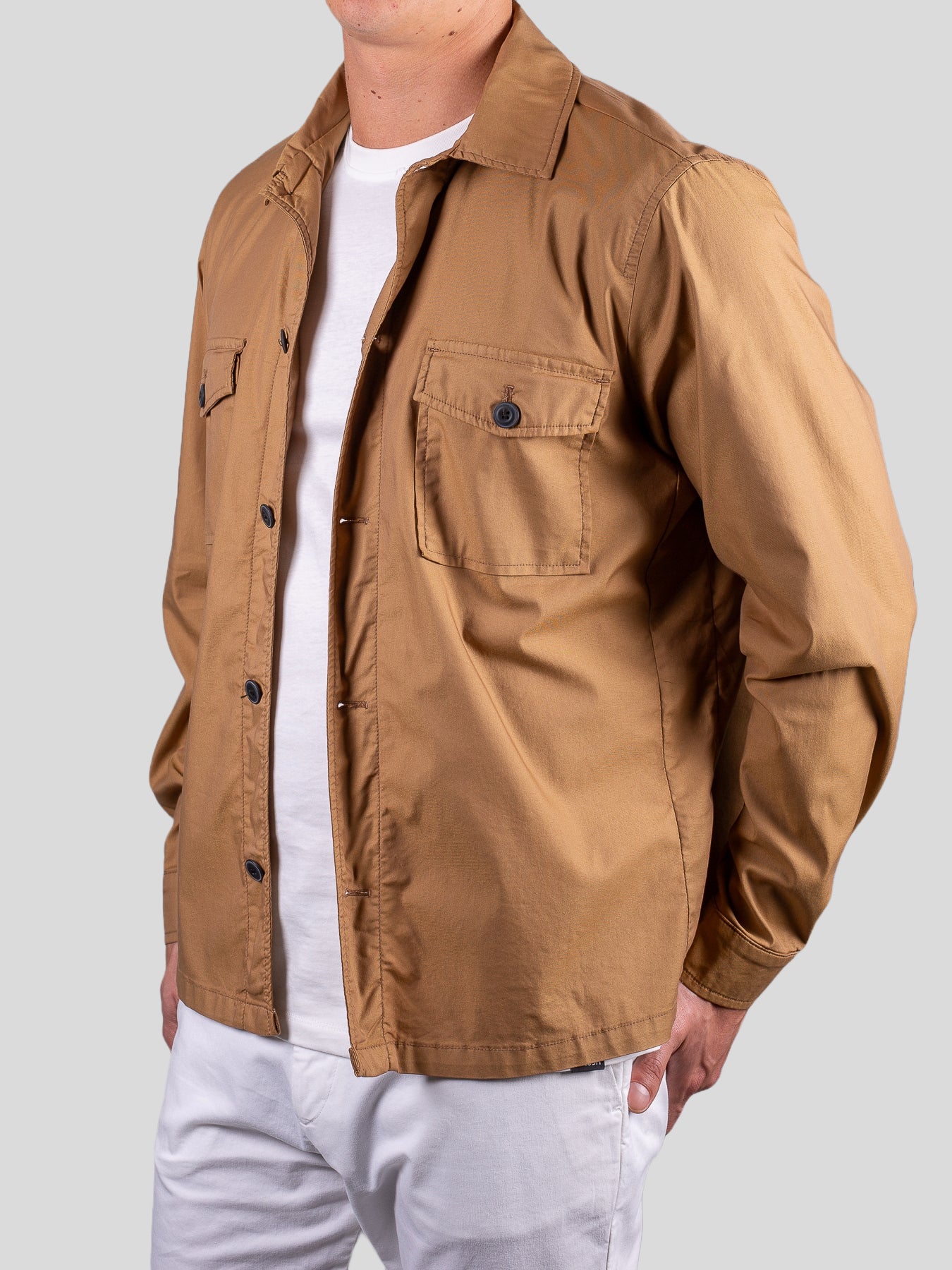 Gold Rush uomo giacca overshirt ESSC1069 camel