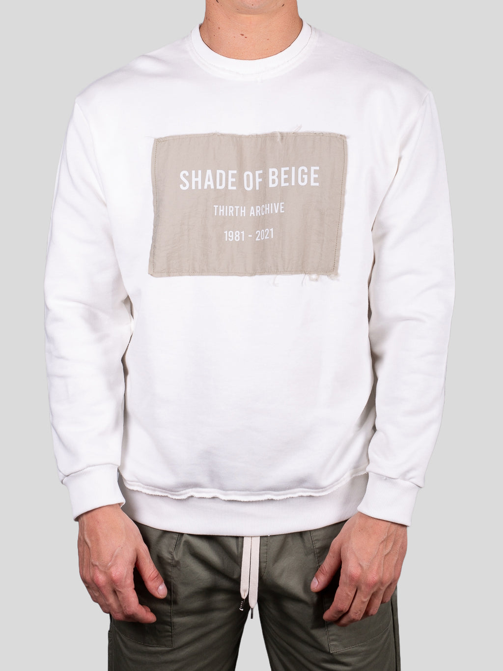 Gold Rush uomo felpa M1FAS34 Panna