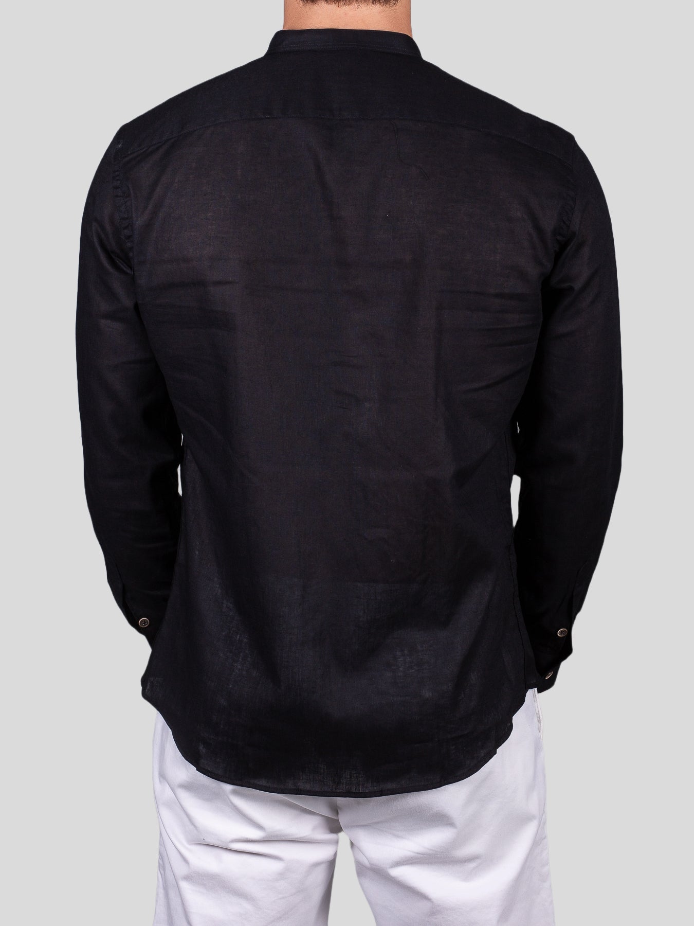 Gold Rush uomo camicia lino corea Seul Nero