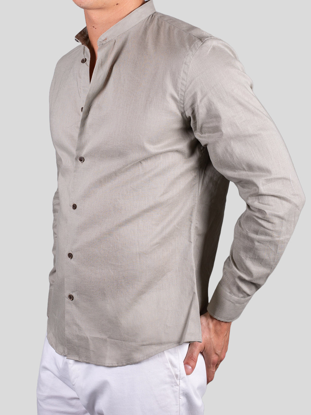 Gold Rush uomo camicia lino corea seul Salvia