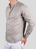 Gold Rush uomo camicia lino corea seul Salvia