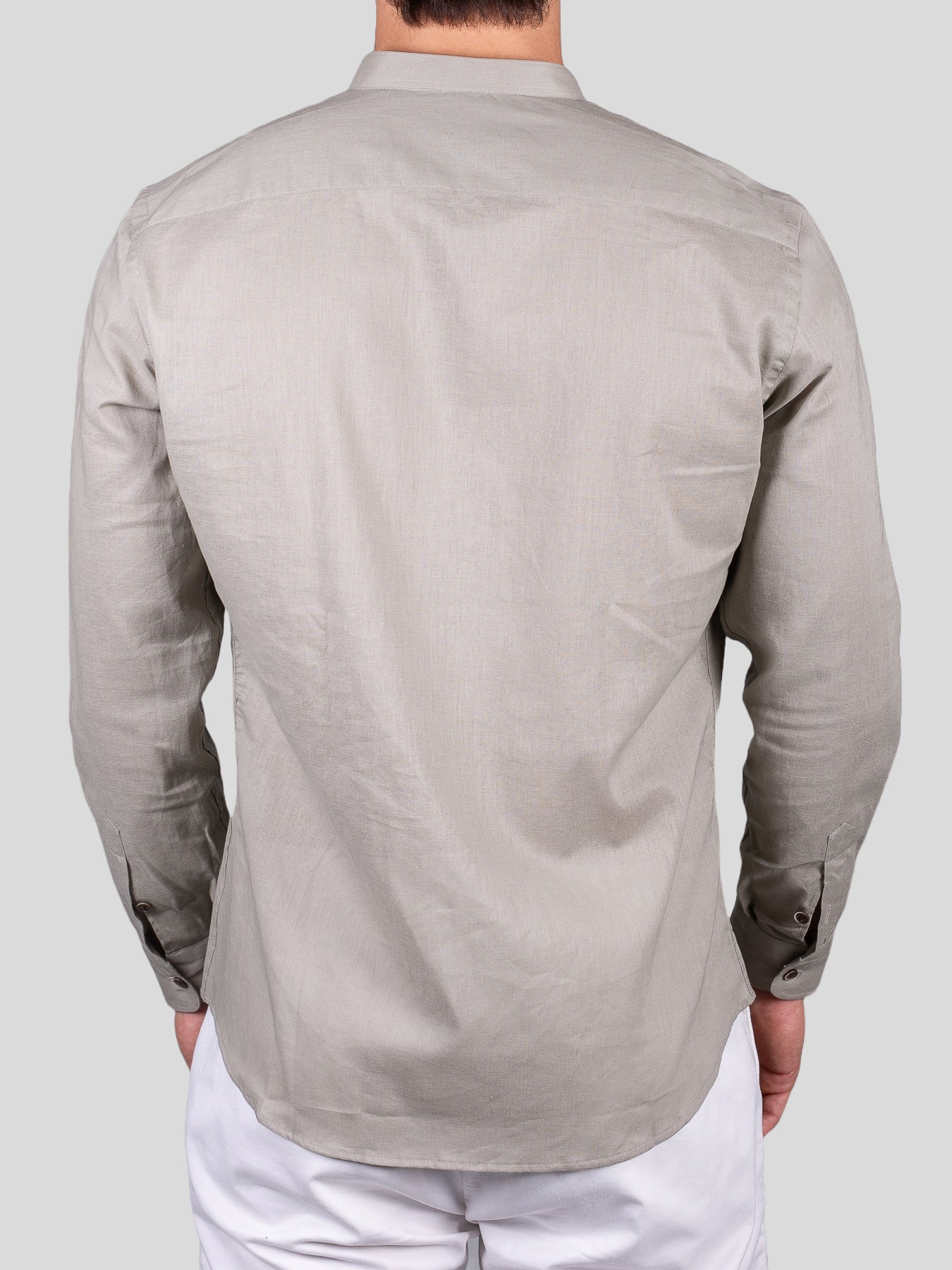 Gold Rush uomo camicia lino corea seul Salvia