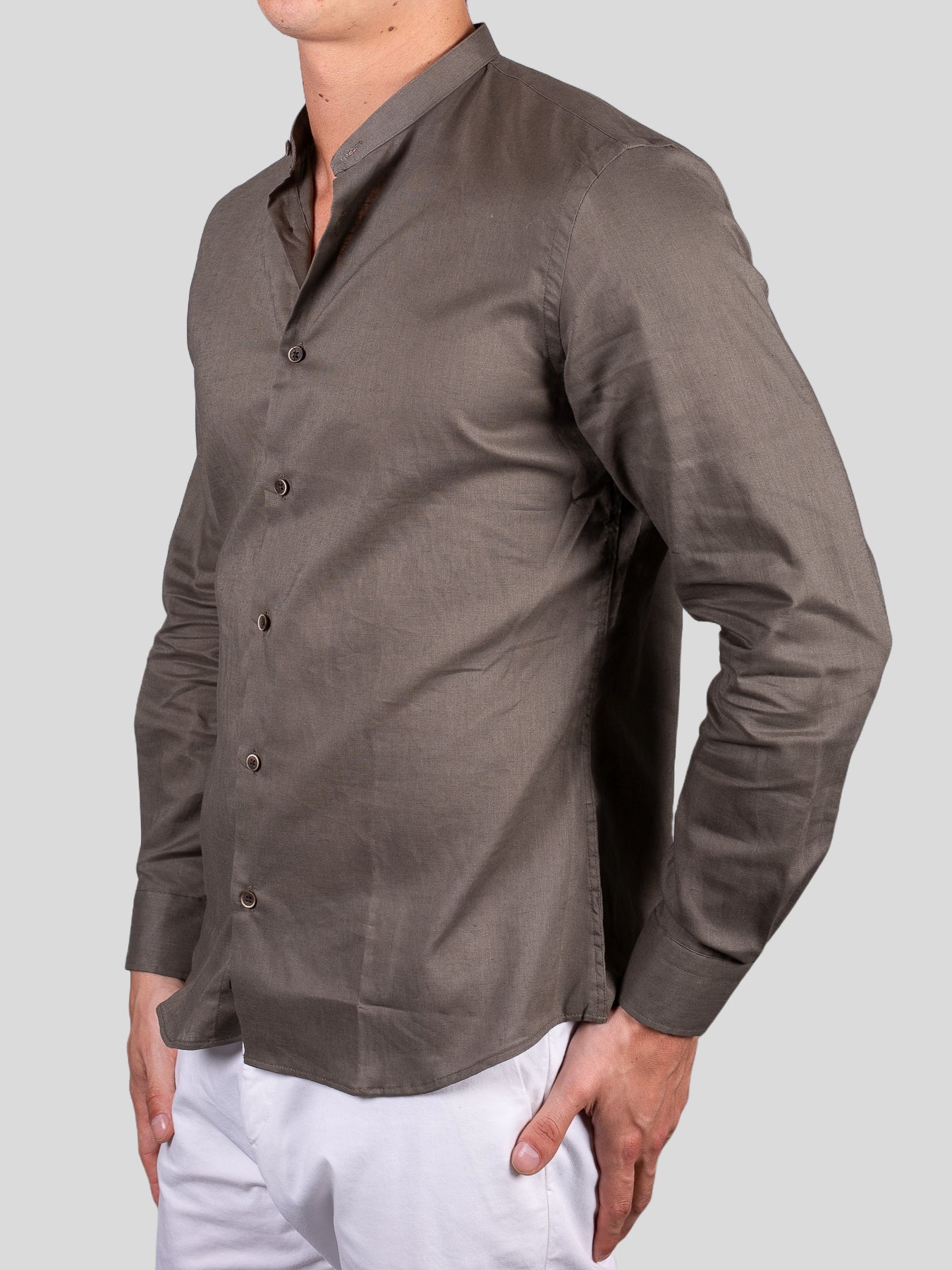 Gold Rush uomo camicia lino corea seul Militare