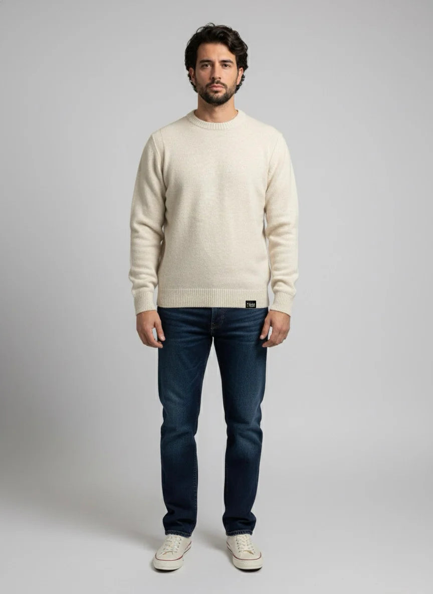 Gold Rush uomo maglia girocollo ORITGC PANNA