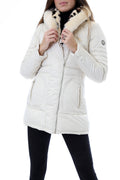 Gold Rush Donna Giubbotto Piumino Con Cappuccio Hooded Jacket Frida Cream