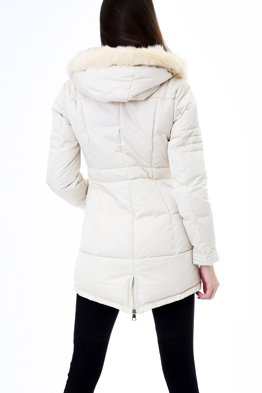 Gold Rush Donna Giubbotto Piumino Con Cappuccio Hooded Jacket Frida Cream