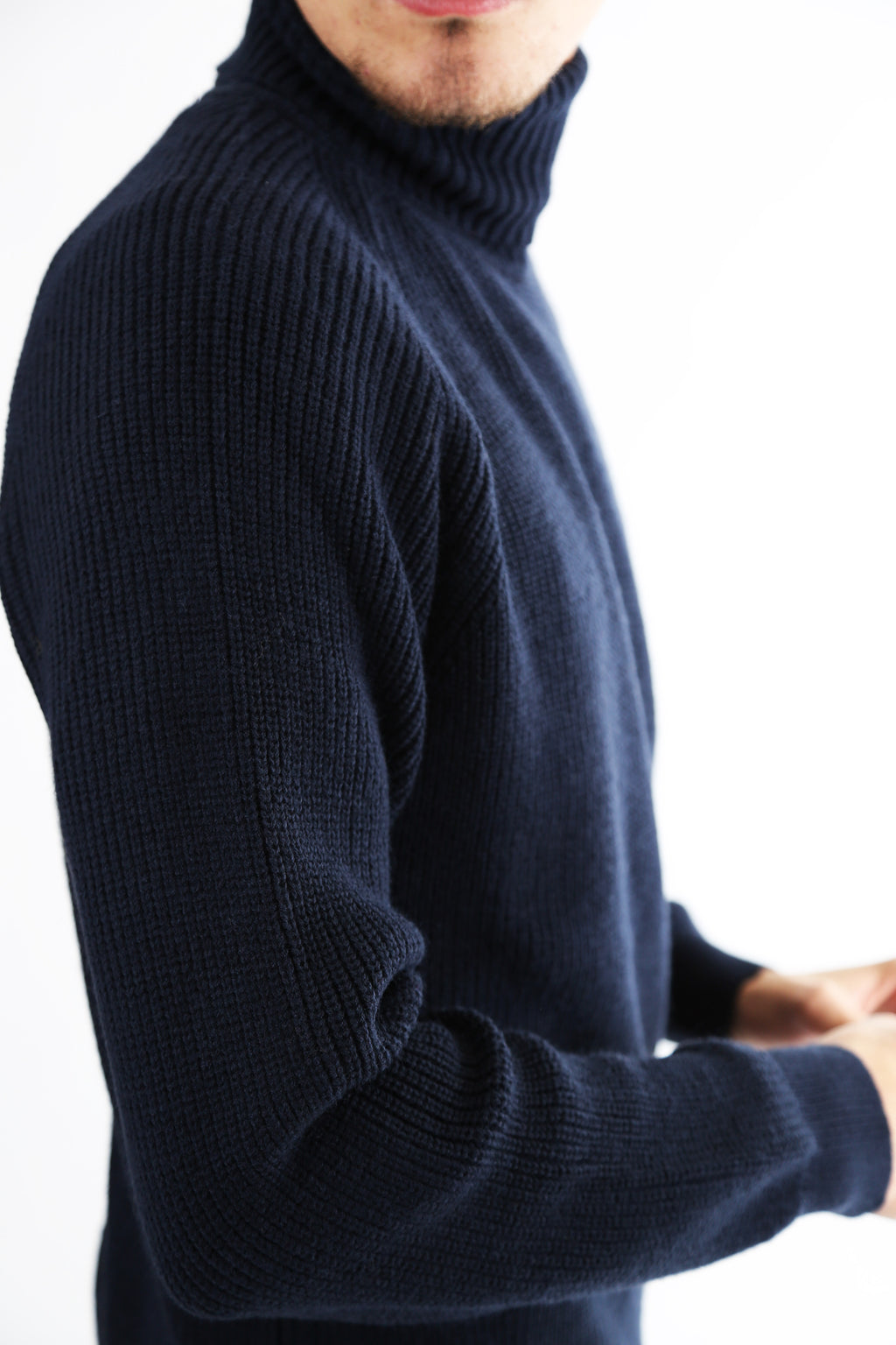 Gold Rush Uomo Maglia Pullover Dolcevita Kalas High Neck Navy