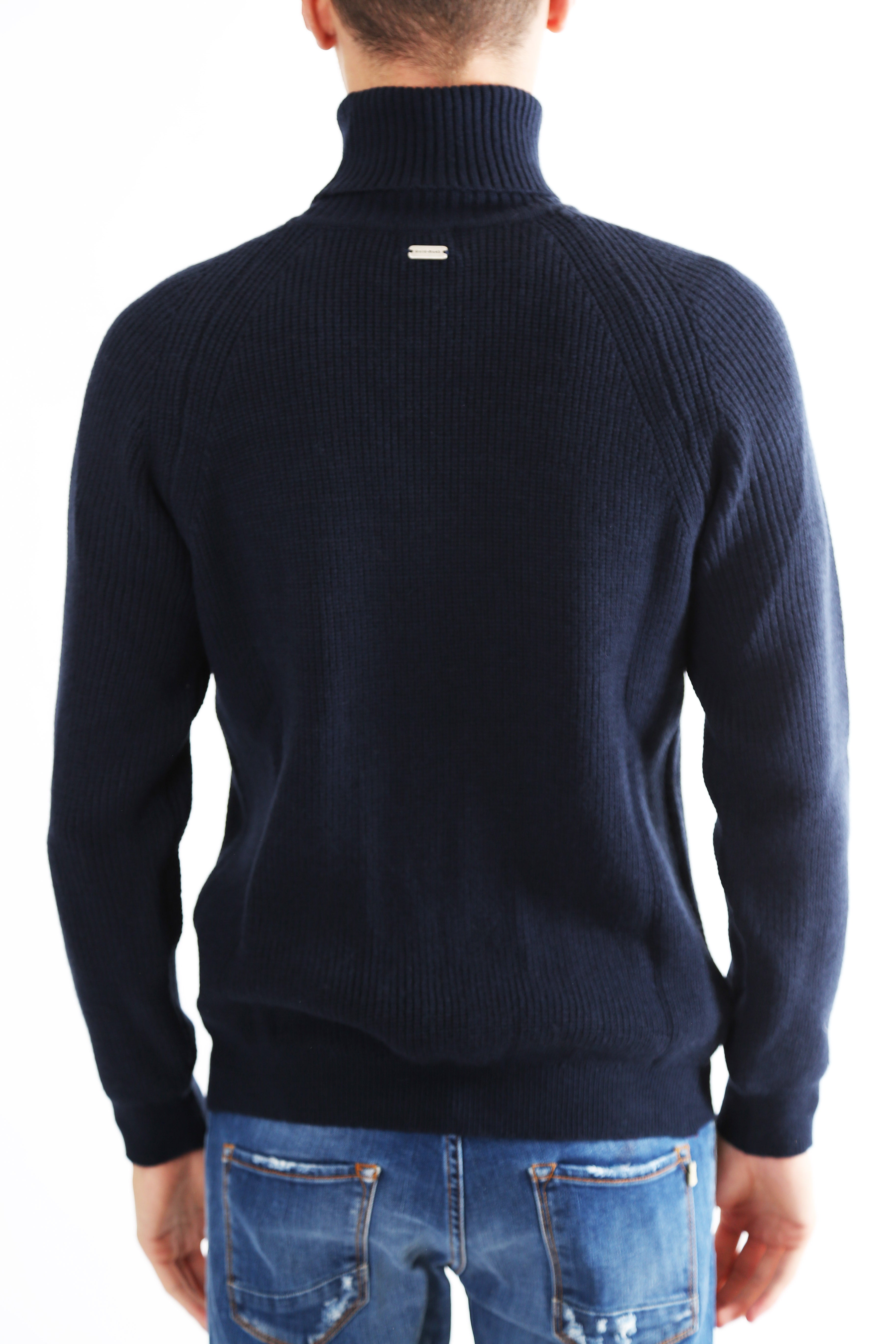 Gold Rush Uomo Maglia Pullover Dolcevita Kalas High Neck Navy
