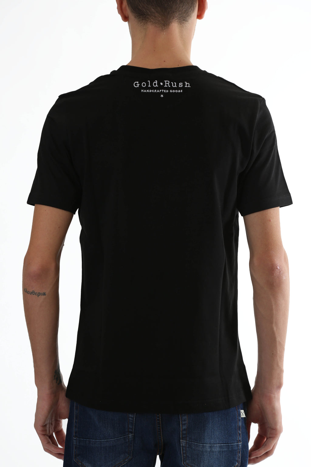 Gold Rush Uomo T-Shirt Basic Toppa Patchwork Black