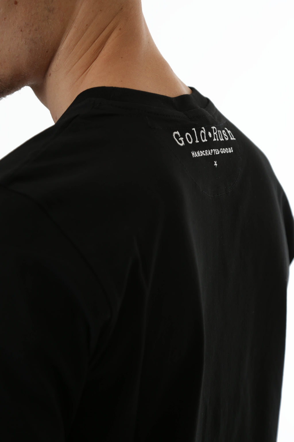 Gold Rush Uomo T-Shirt Basic Toppa Patchwork Black