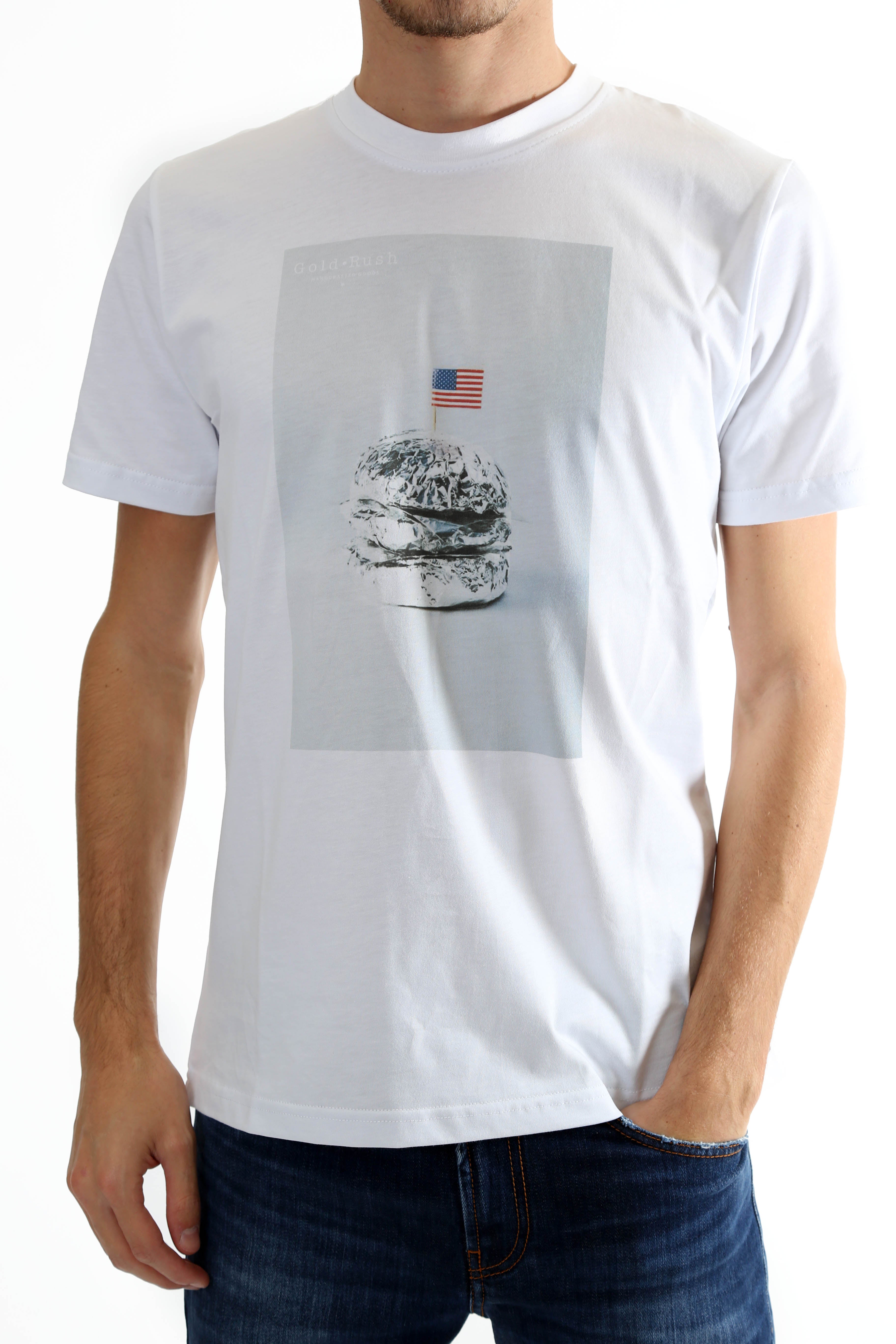 Gold Rush Uomo T-Shirt American Twist White