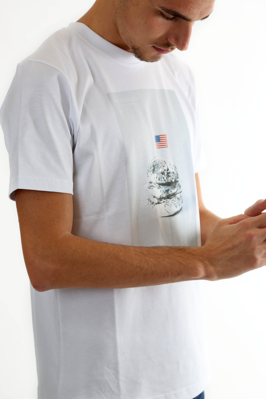 Gold Rush Uomo T-Shirt American Twist White