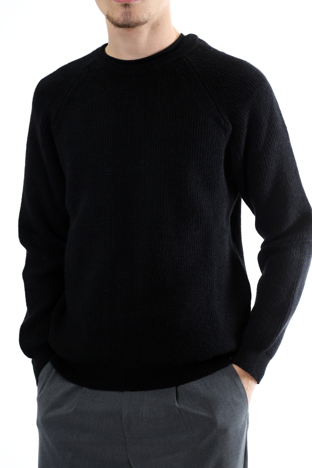 Gold Rush Uomo Maglia Pullover Girocollo Salk Black