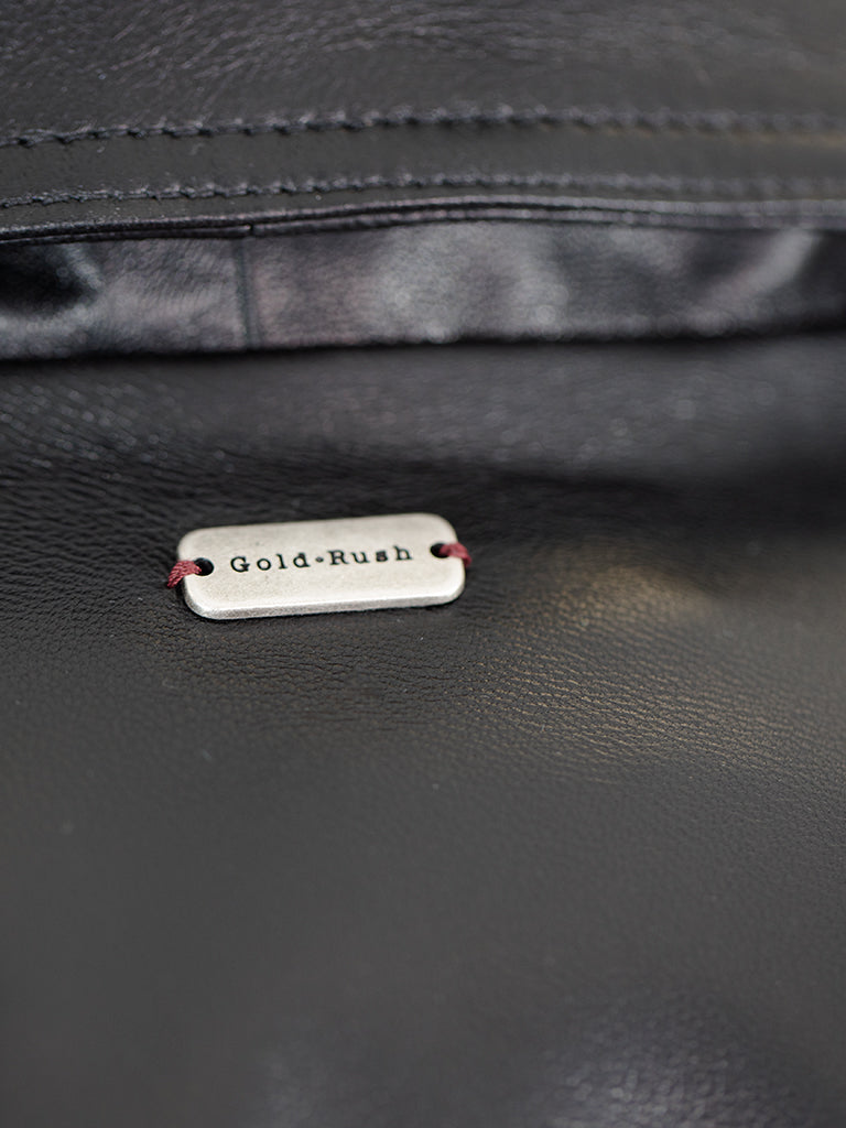 Gold Rush Uomo Giubbino Chiodo Vera Pelle