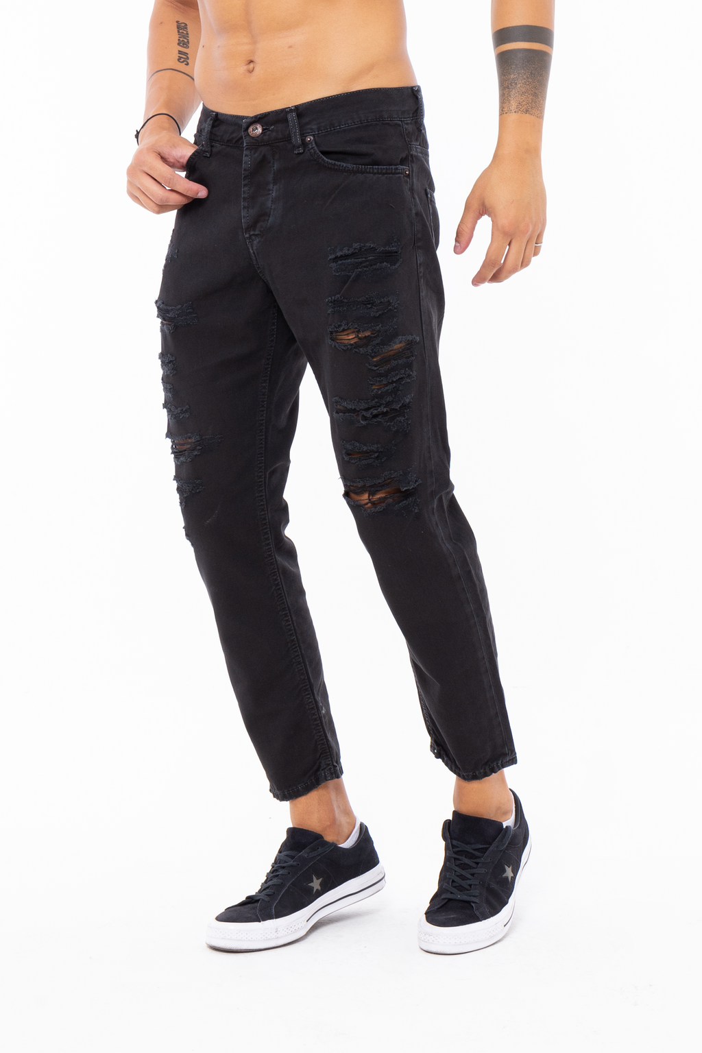 Pantalone slim fit cinque tasche