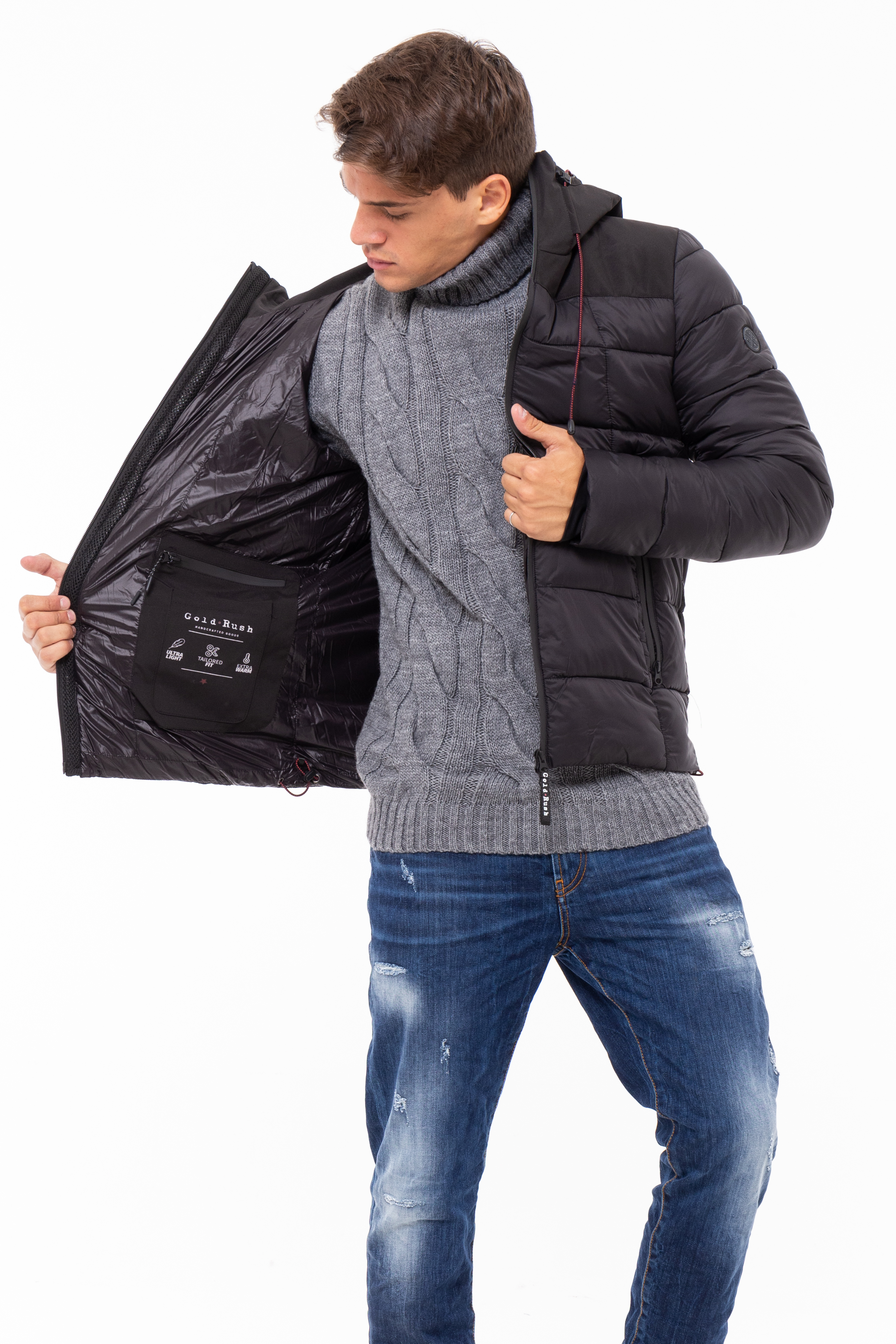 Giubbino imbottito in tessuto nylon