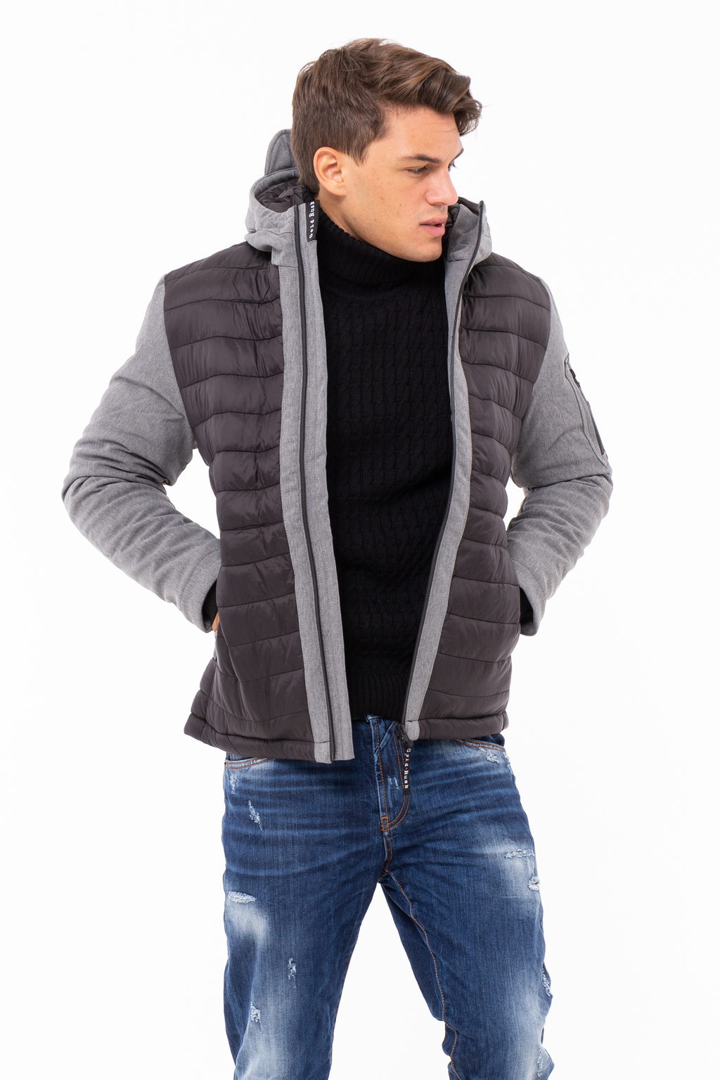 Giubbino Softshell con Cappuccio e chiusura termosaldata